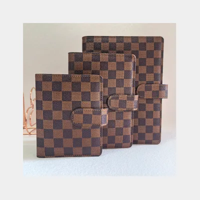 Popular Hot Sale Durable Waterproof Checkered Cover Journal Custom Agenda Planner A5 Binder Budget Binder Money Binder Organizer