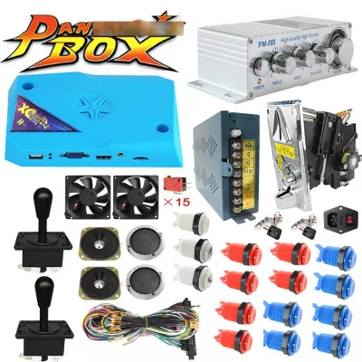3000 Games Arcade DX Box Plus DIY Arcade Bundles Kits Parts With Power Supply Jamma Harness Joystick Push Button Coin Selector