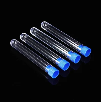 Lab for Tubes 5ML 12x75mm PS High Transparent Push Cap HBY Brand DF013 Model 500Pcs