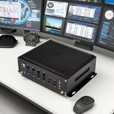 5G-Enabled Industrial Car Computer with 4HD-MI Display 6COM RS232 RS485 for US/CN/EU Plugs New Industrial Computer