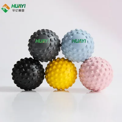 Huayi Spiky Massage Balls for Feet,Back,Hands,Muscles,Sport Fitness Hand Foot Pain Relief Plantar Fasciitis Pvc Massage Ball