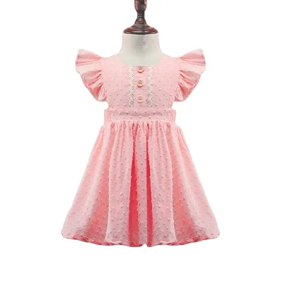 Boutique Children's Clothing Summer Long Sleeve Dress for 10-Year Old Girls Sweet Print A# Flower Midi K6 for Spring Autumn