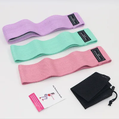 Wholesale Custom Print Hip Latex Loop Elastic Eco-Friendly Detachable Pilates Exercise Gym Yoga Fitness Fitness Accessories