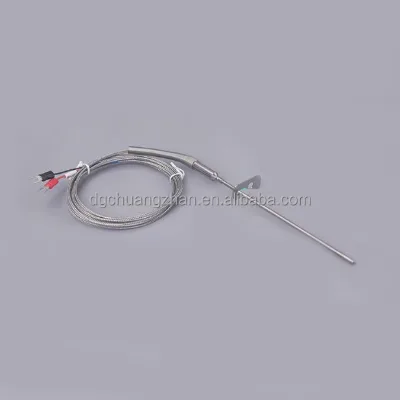 Armored Thermocouple K/N/E/J/T Type Fixed & Movable Flange with Fixed Thread Aviation Plug