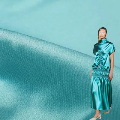 Fashionable New Fabrics. Multiple Colors Are Customizable. 100% Polyester Satin Woven Fabric.good Drape and Can Be Wrinkled.