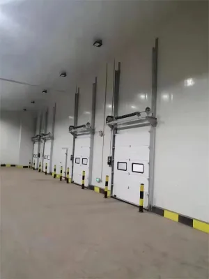 Custom-Made Industrial Electric High-Speed Sliding Windproof and Fire-Rated Doors for Cold Chain Logistics