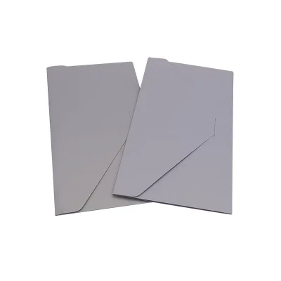 Custom Luxury Grey Velvet Envelopes Vintage Suede Paper Wedding Gift Envelope
