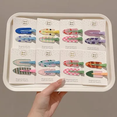 Colorful Seamless Hair Clips for Korean Style Bangs Pins for Spring & Summer BB Hair Accessories