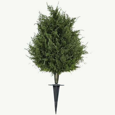 Factory High Quality Decorative Artificial Topiary Tree for Outdoor Artificial Cedar Ball Tree with Ground Spike