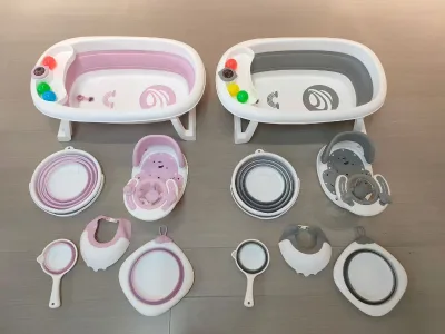 Household Durable Plastic Toilet tank Bathroom Use Baby Bath Tub Baby Bath Standing