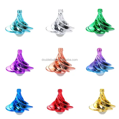 Custom Decompression Toy Spiral Wind Spinner Classic Fidget Toy Metal Wind Gyro Wind Flow Spinner