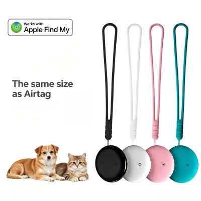 Pet GPS Tracker with Global Anti Lost Function for Dogs Cats, Compatible with Apple Find My App