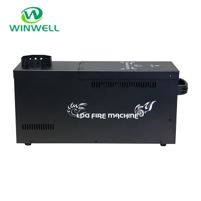 75W Mini Outdoor Fire Machine Single Head Flame Thrower DMX512 Control Colorful Spray 1-2m Flame Height Metal Aluminium