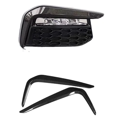 Carbon Fiber Front Fog Lamp Trims for 5 Series BMW G30 G38 Pre M Sport