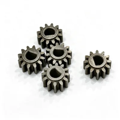 Custom Powder Metallurgy Gear | FC0205 Sintered Steel Spur Gear | D-Bore Design for Power Tools, Home Appliances