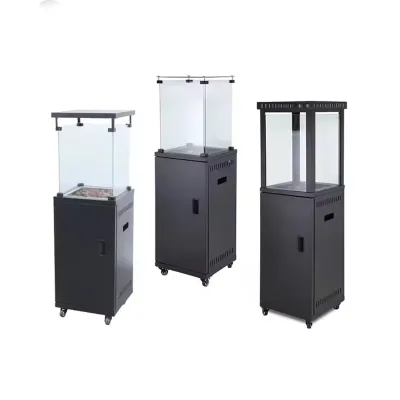Garden Ignition Device Heat Resistant Glass CE Approved Wheels Gas Stand Patio Heater Outdoor Outdoor