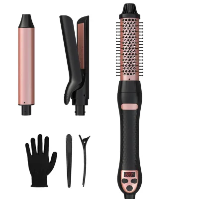 ULELAY 2024 NEW Hair Curling and Styling Iron 3 in 1 Curling Wand Set Include Heat Protective Glove & 2 Clips