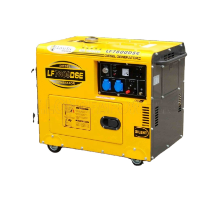 China LONFA Super Silent Three Phase AVR Regulated 6kva 6kw 6000 Watts 6kv 7kv Diesel Generator Set