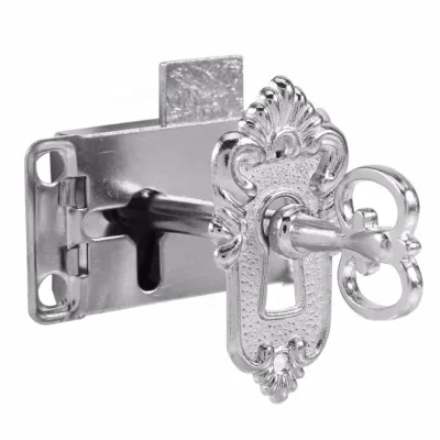53X25mm Ancient Metal Antique Classical Drawer Cabinet Wardrobe Cupboard Gate Door Lock