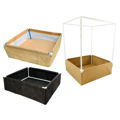 Eco-Friendly Durable Farmhouse Style Flower Pot Garden Bed Raised Beds Planter Vegetable Home Recycle Fabric