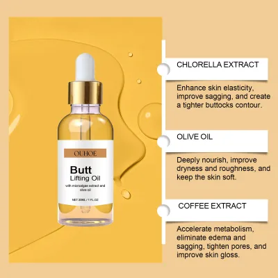 Buttock Care Hip lift Massage Oil - Deep Nourishing Moisturizing Body Oil for Firming Lifting Tightening Skin