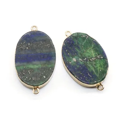 HUIYING High Quality Natural Oval Stone Pendant Lapis Stone Original Gem Pendant