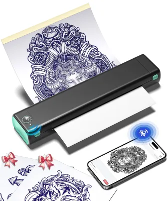 Factory Portable Thermal Printer Wireless Suitable for Travel M08f A4 for Office Document Portatil Temporary Tattoo Printer
