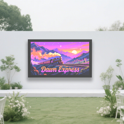 High Brightness Waterproof Outdoor TV Full Sun TV  4K Resolution 350-3000Nits Brightness Aluminum Frame IP65 Waterproof TV