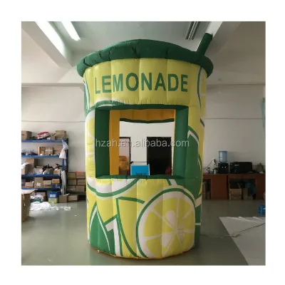 Free Shipping Commercial Inflatable Lemonade Concession Stand Event Lemon Drink Tent Booth