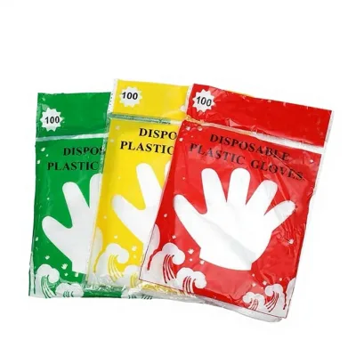 Disposable Thickened Durable Food Grade Transparent Plastic Gloves Catering Kitchen Household Boxed Wholesale