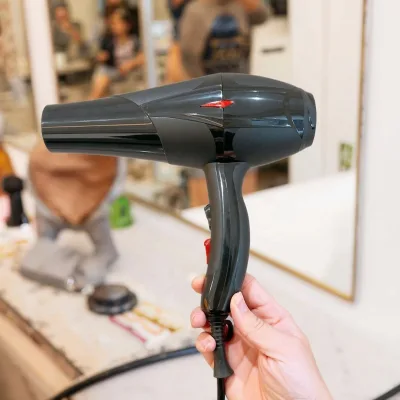 AINI Style Customized Professional Salon Hair Dryer  Italy Electric Plastic Diffuser OEM Ionic Plastic Power Button Black Color