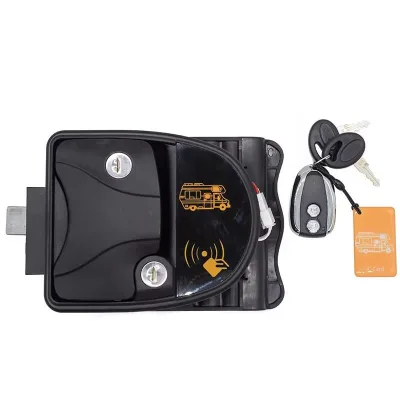 RV Keyless Entry Door Lock IC Card Wireless Remote Control Camper Latch Heavy Duty RV Door Security System for RVs Trailers