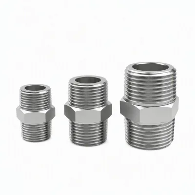 Wholesale Stainless Steel Double Male Nipple BSPP Thread DN6 DN100 A2 70 OEM ODM Factory Direct