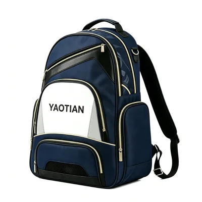 Navy Blue Sports Backpack Universal Multi Pocket Leisure Bag Badminton Backpack Outdoor Bag