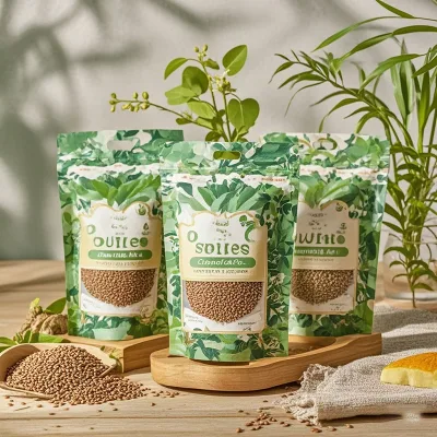 1kg 5kg 10kg 25kg 50kg Plastic Soil Bags Resealable Aluminum Foil Fertilizer Agricultural Seed Packaging Bag