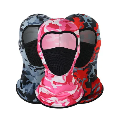 Fashion Designer Ice Silk Windproof Ski Mask Outdoor Sport Cycling Breathable Sunscreen Dustproof Motorcycle Balaclava