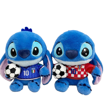 Foreign Trade New Product Football Stitch Super Soft Plush Toy Cartoon Stitch Creative Gift Birthday 22cm Cross-border Wholesale
