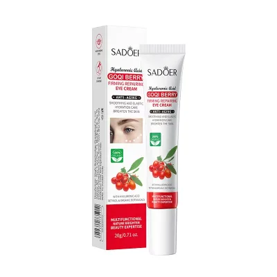 SADOER Skin Care Moisturizing Repairing Eye Serum Anti-wrinkle Lightening Lines Brightening Retinol Goji Berry Eye Cream