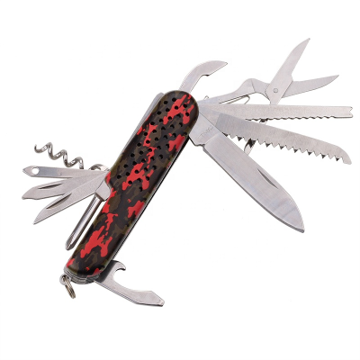 Hot Sell New Combination Outdoor Tool Knife 11 in 1 swiss Knife Stainless Steel Multi-functional Knife