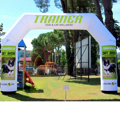 Professional Heavy Duty Construction Oxford Fabric Custom Graphics Inflatable Arch for Commercial Event Display