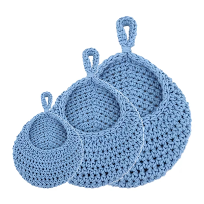 Hanging Fruit Baskets Soft Woven Decorative Wall Hanging Baskets