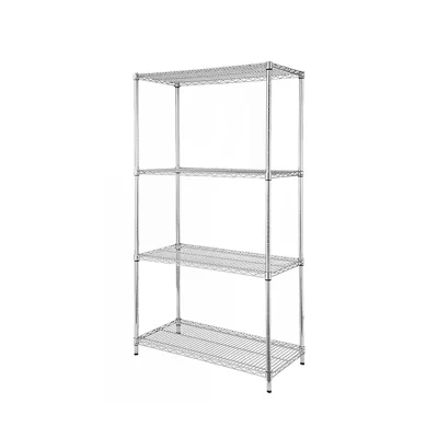 Carbon Steel Shelf 4 Layers NSF Certified Multi-purpose Epoxy Coated Metal Household Storage Rack