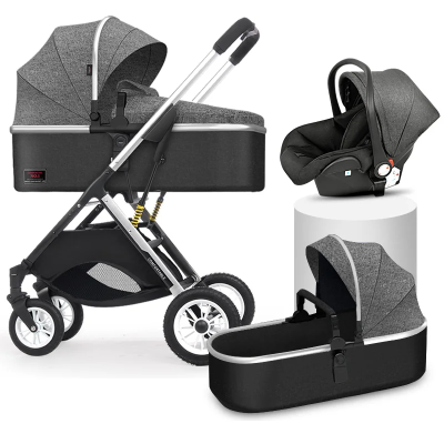 Best Selling All in One Baby Stroller With Car Seat Reversible Handle Comfortable Baby Stroller