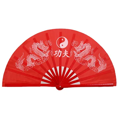 High Premium Encryption 8inch Size Big Plastic Fan Large Taichi Chinese Tai Chi Fan Kungfu Fan