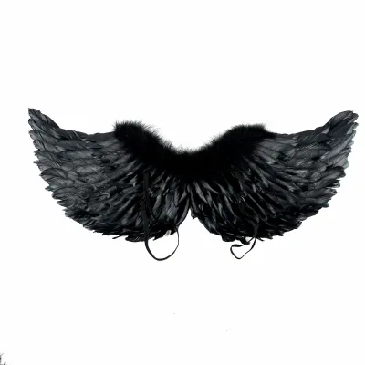 Adult and Children's Angel Wings Black Swallow-shaped Demon Feather Wings for Performance for Halloween