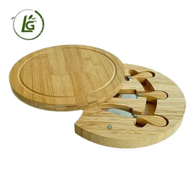 Legend Eco-friendly tabla de para quesos cheese serving set tabla chacuterie kitchen natural bamboo cheese boards with knife set
