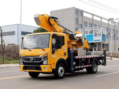 Factory 18-30m Hydraulic Aerial Cage Work Platform Truck Euro 4 5 Telescopic Articulated Booms Basket