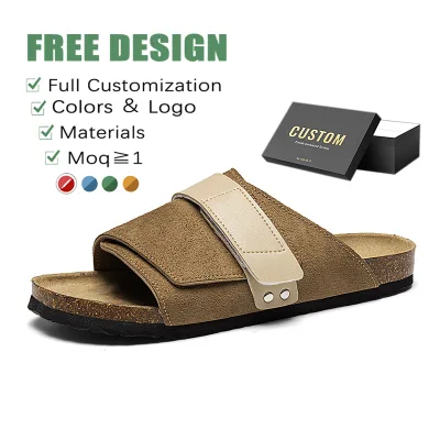 Small MOQ Woman Birkenstocks Shoes Customized OEM Wholesale Winter Soft Fur Sandals Summer Slide Men Beach Flat for Unisex
