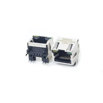 Single Port Jack Lan Network 8p8c Rj45 Modular Jack Connecteur Rj45 Pcb Jack Female Connector Led Light Ethernet Rj45 Connector