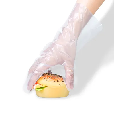 Custom Disposable Pe Plastic Glove Folding Machine Food Grade Certification Thickened Household Gloves